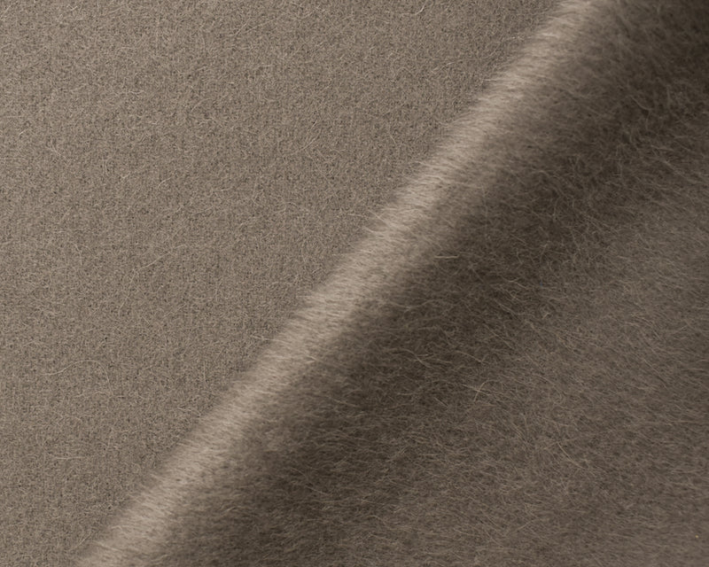 6 YD PC-Gray Wool Poly Solid Fur Like Woven Coating Fabric