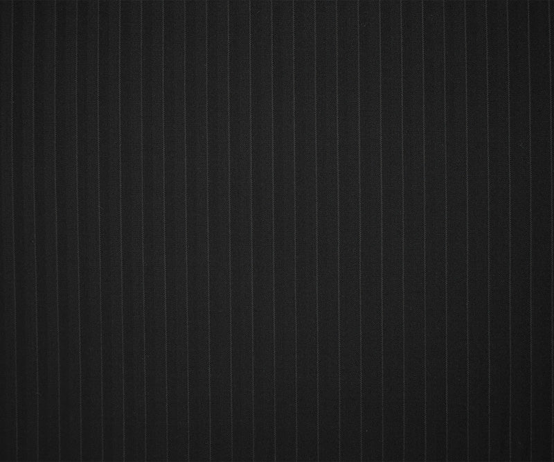 Black-Gray Tropical Wool Rayon Stripe Dobby Woven Shirting Fabric
