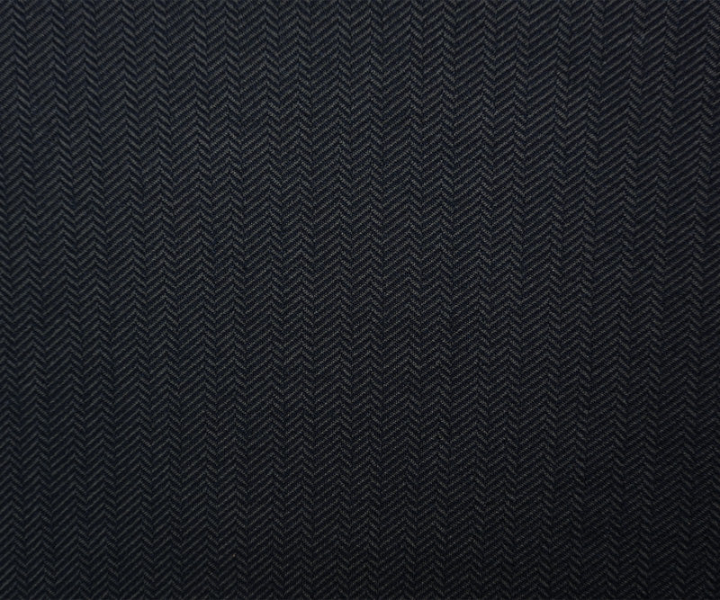 Blue-Gray Wool Poly Spandex Stretch Herringbone Double Knit Fabric