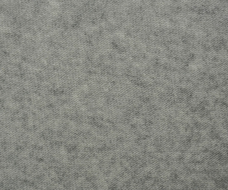 Heather Gray Wool-Poly Sweater Knit Fabric