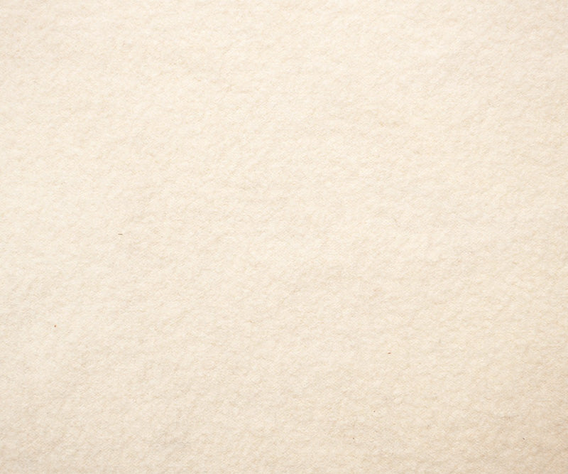 Ivory Wool Poly Solid Texture Double Knit Coating Fabric