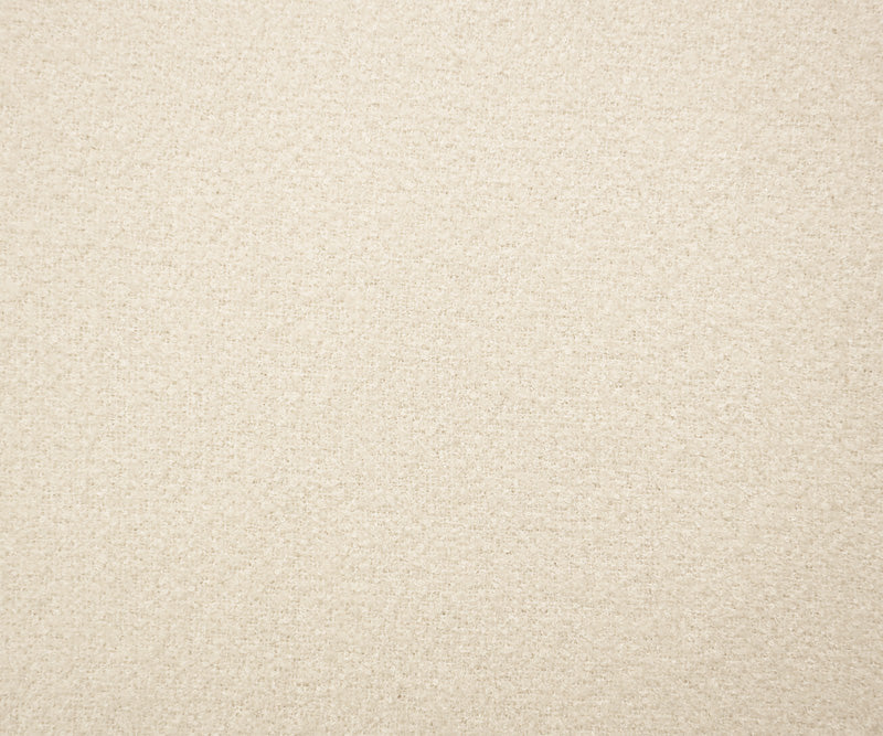 Ivory Wool Poly Solid Boucle Woven Jacketing Fabric