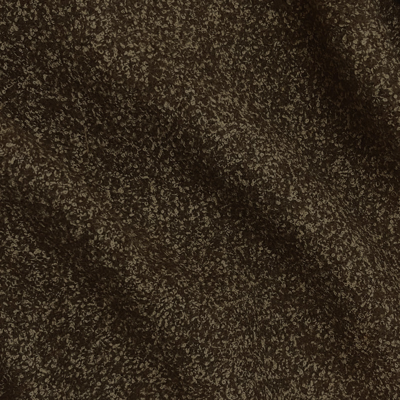 Brown-Beige Wool Poly Texture Boucle Woven Jacketing Fabric