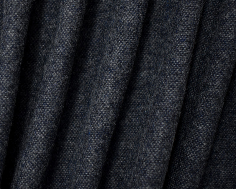 Blue-Gray Wool Rayon Texture Woven Jacketing Fabric