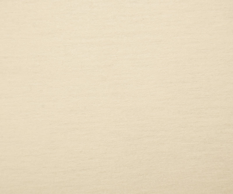 Ivory Wool Poly Spandex Stretch Slub Solid Jersey Knit Fabric