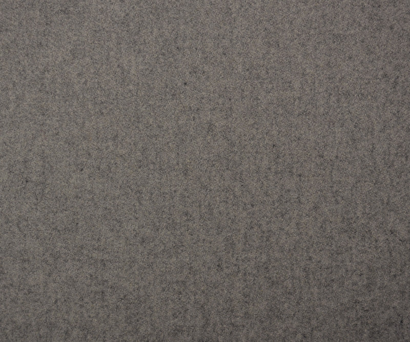 Heather Gray Wool Poly Double Brushed Woven Coating Fabric