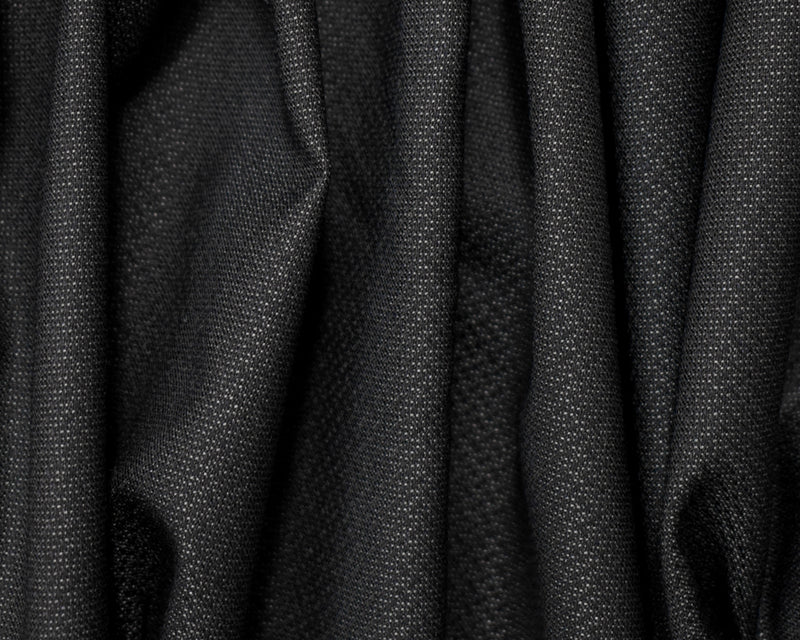 Black-Gray Wool Blend Texture Dobby Woven Shirting Fabric