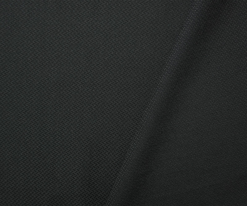 Black-Gray Tropical Wool Poly Texture Dobby Woven Shirting Fabric