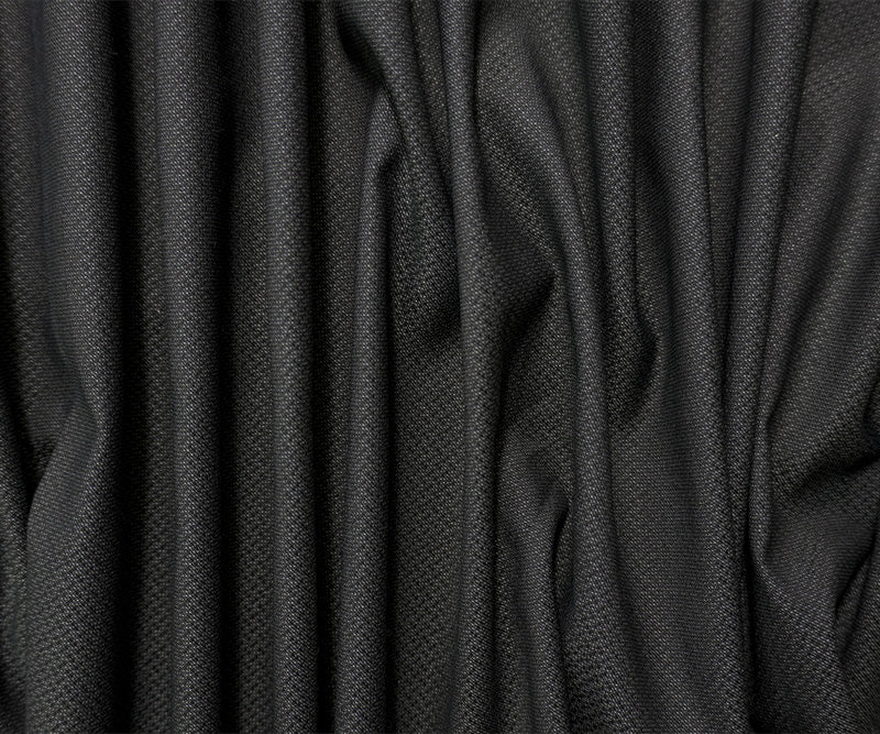Gray Wool Poly Texture Dobby Woven Shirting Fabric
