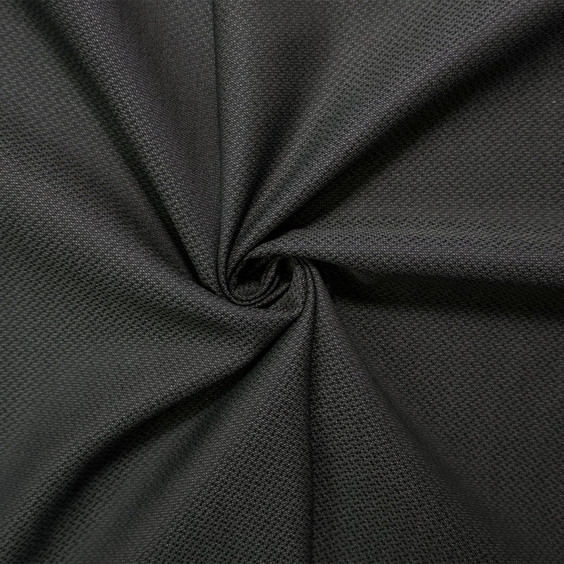 Gray Wool Poly Texture Dobby Woven Shirting Fabric