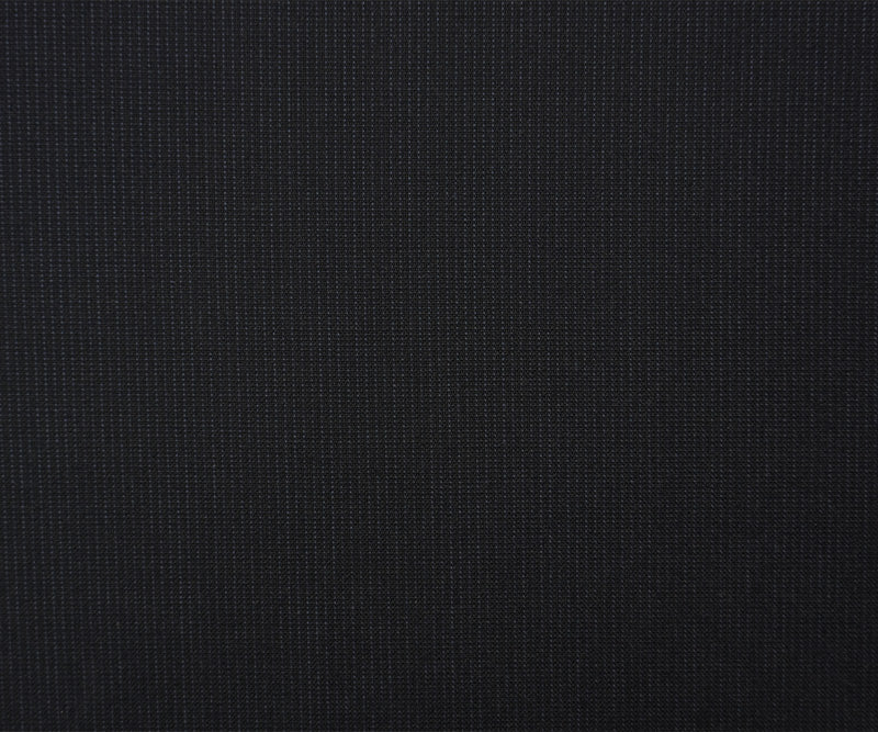 Deep Blue Wool Cotton Stripe Woven Jacketing Fabric