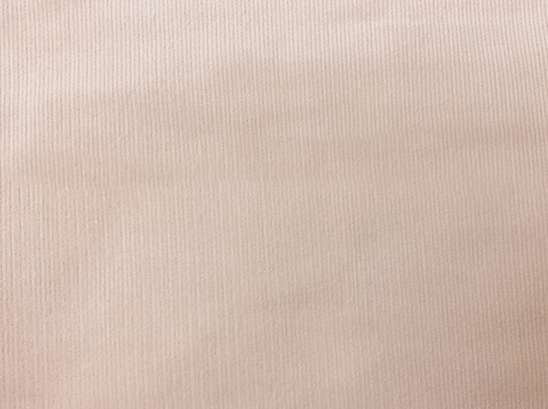 Beige Cotton Spandex Stretch Solid Pinwale Corduroy Woven Fabric