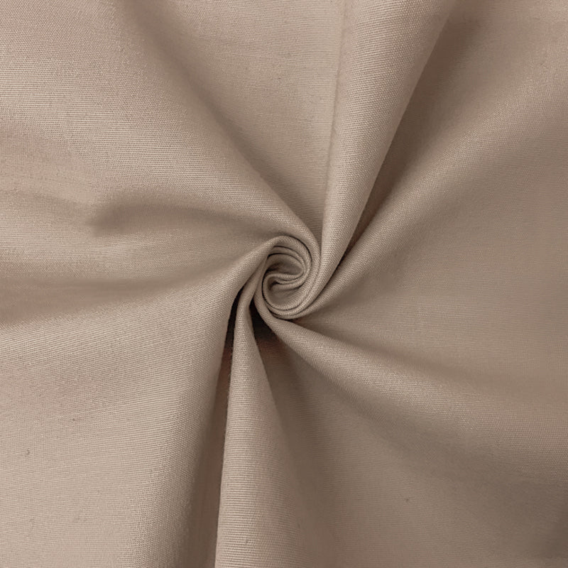 3 YD PC-Beige Cotton Spandex Stretch Solid Chino Twill Woven Fabric