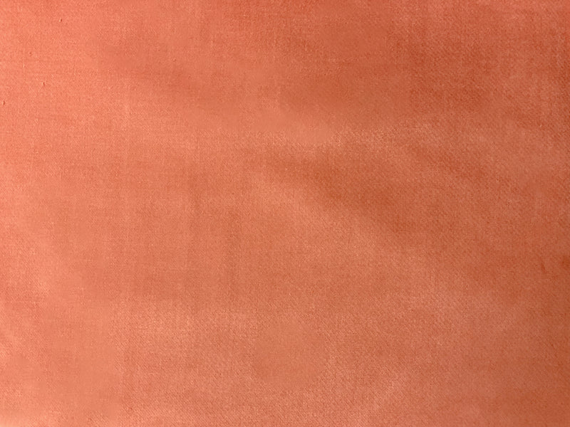 Orange Rayon Spandex Stretch Solid Velvet Woven Fabric