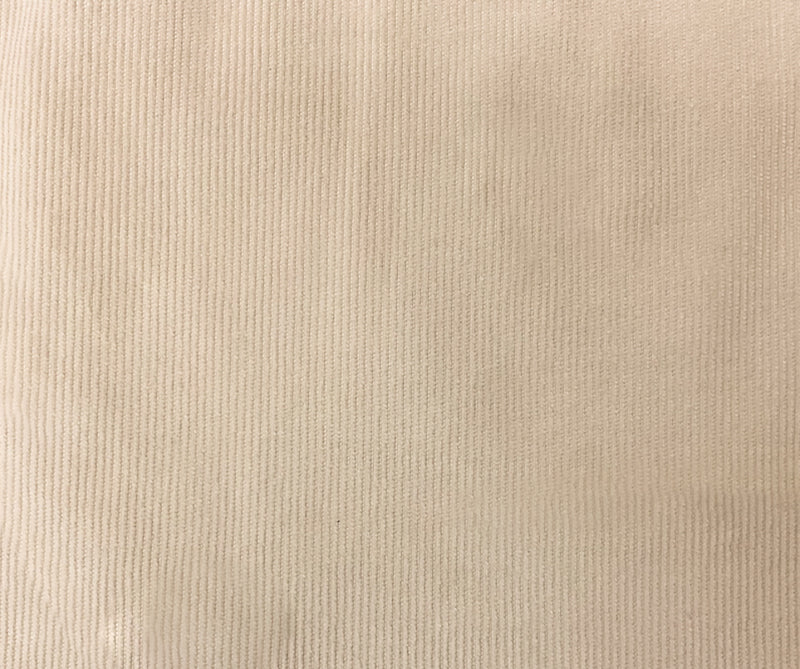 Beige Cotton Spandex Stretch Solid Pinwale Corduroy Woven Fabric