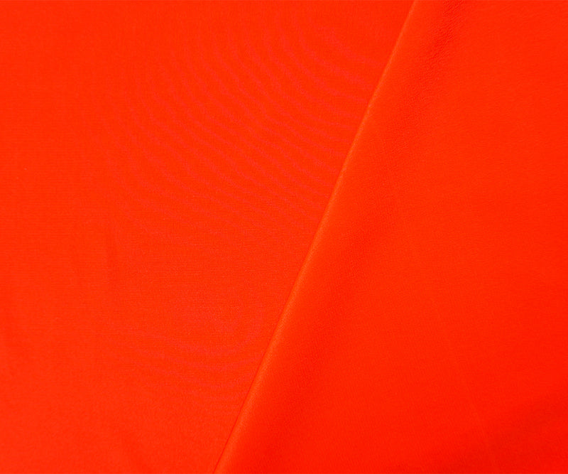 Orange Silk Solid Crepe De Chine Woven Fabric