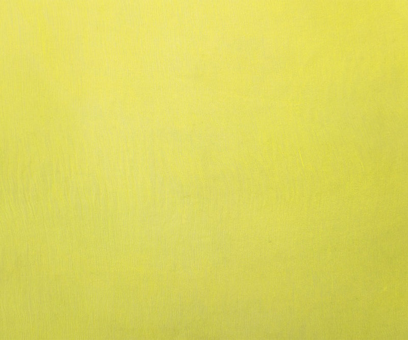 Yellow Silk Solid Crinkled Chiffon Woven Fabric