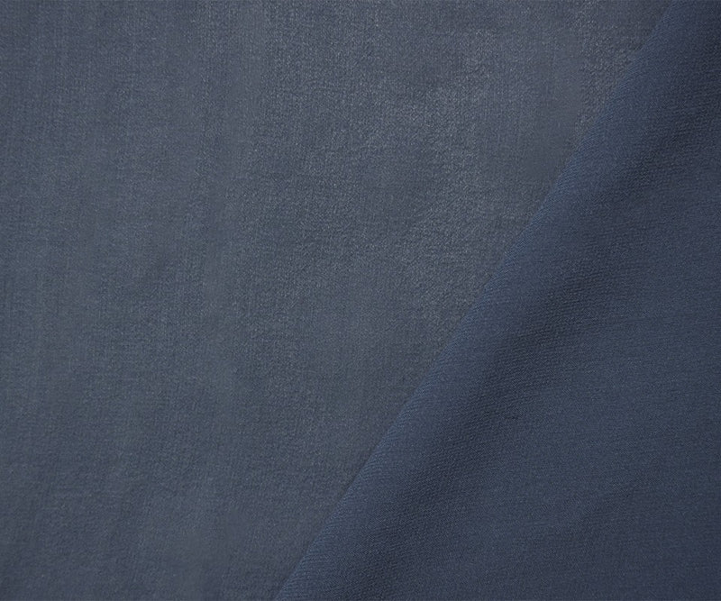 Blue Silk Solid Chiffon Woven Fabric