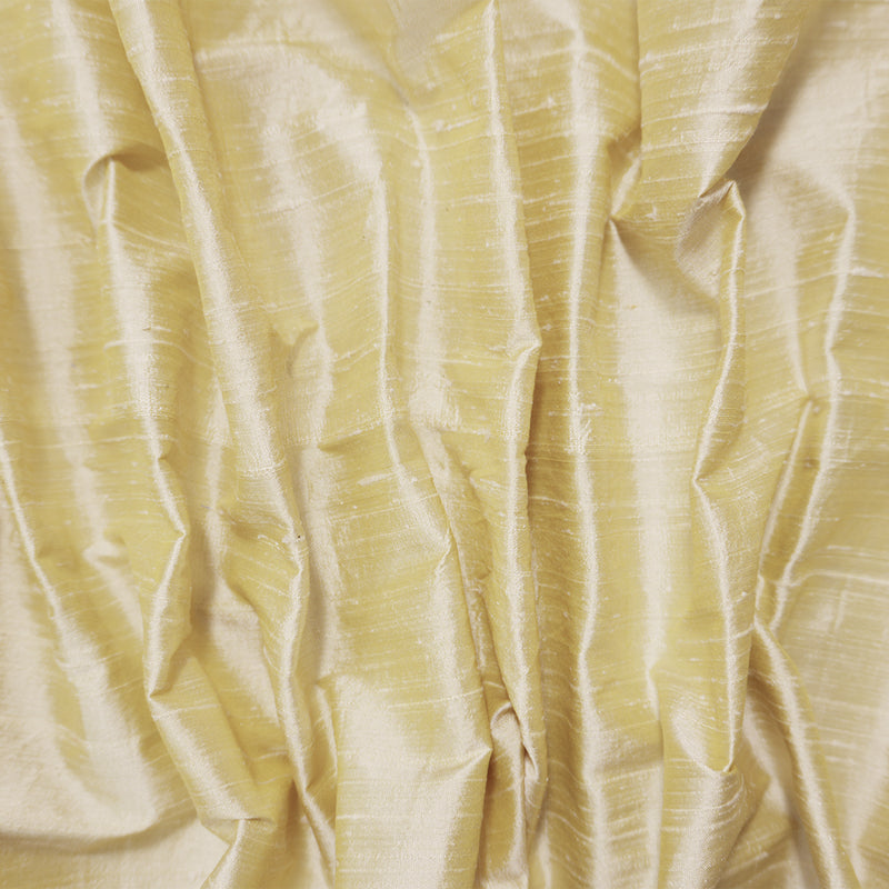 Yellow Silk Slub Iridescent Dupioni Woven Fabric