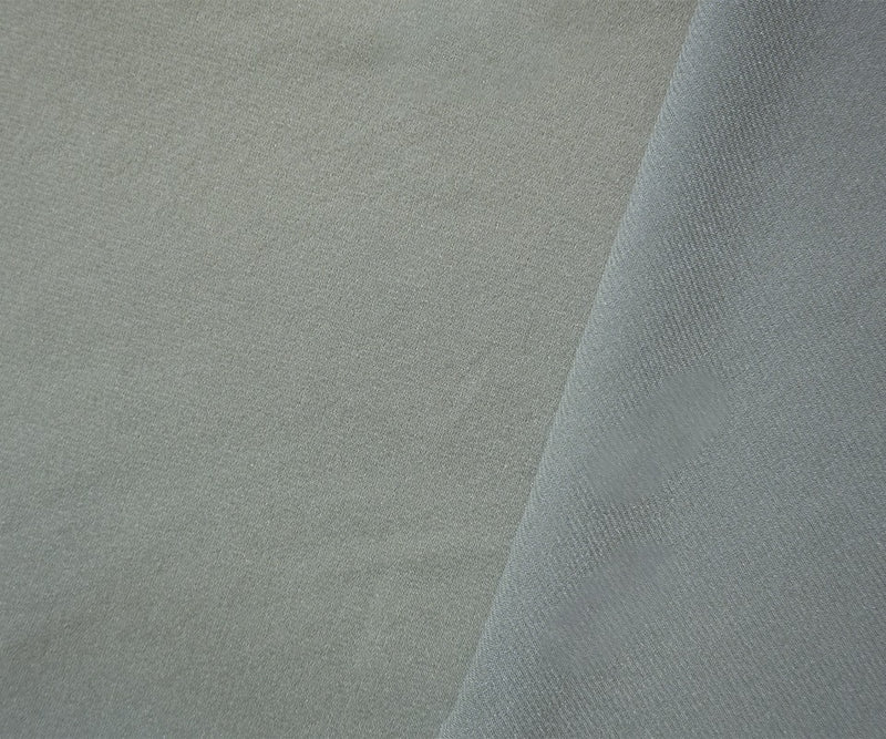 Gray Silk Spandex Solid Chiffon Woven Fabric