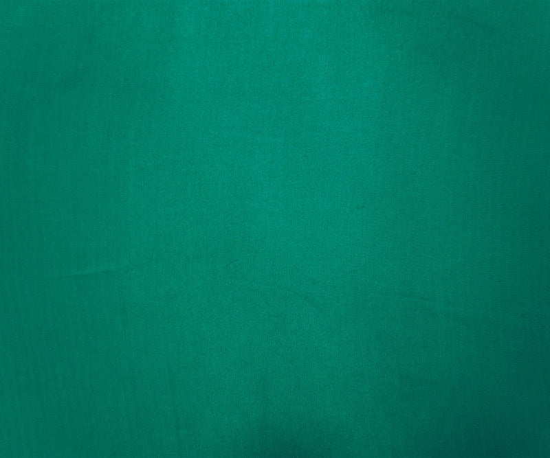 Green Silk Solid Georgette Woven Fabric