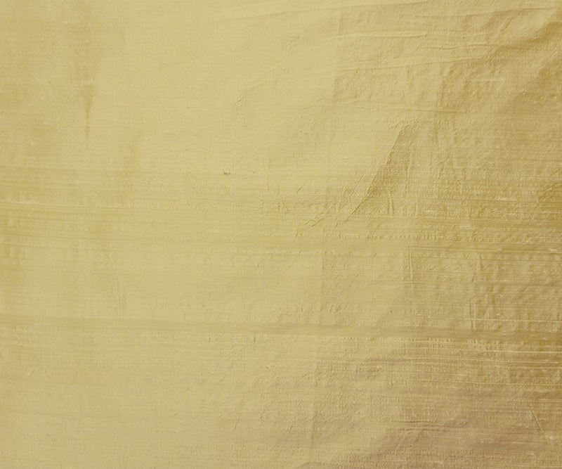 Yellow-Beige Silk Slub Iridescent Dupioni Woven Fabric