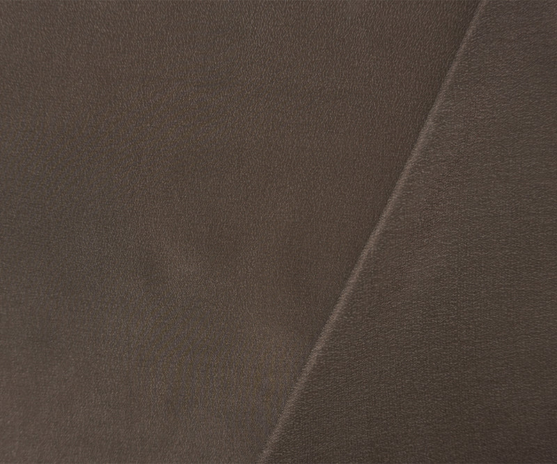 Brown Silk Washed Crepe De Chine Woven Fabric