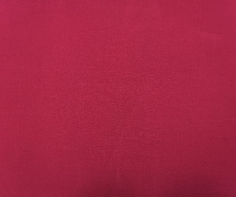 Red Silk Solid Georgette Woven Fabric
