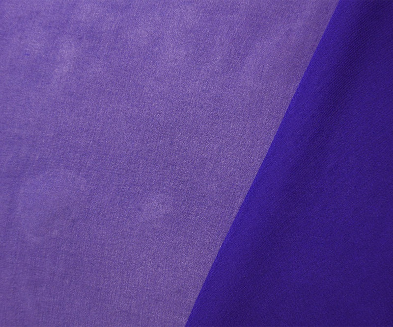 Ultraviolet Blue Silk Solid Chiffon Woven Fabric