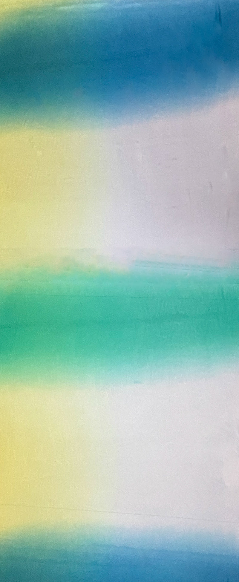 3 YD PC Green-Yellow-Pink Silk Ombre Printed PANEL Chiffon Woven Fabric