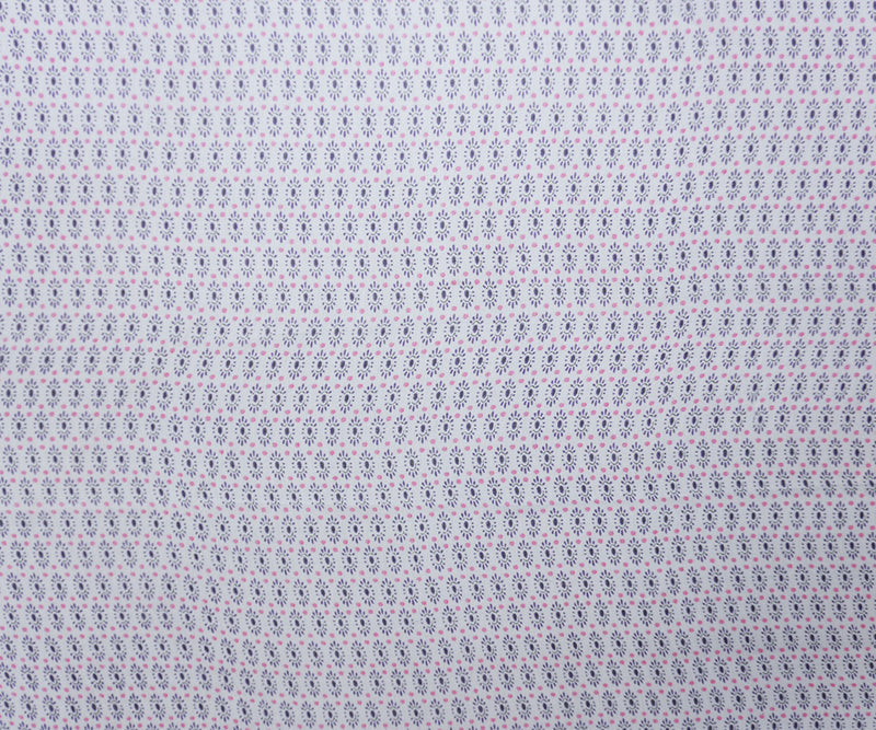 Pink-Multi Silk Flower Dot Printed Crinkle Chiffon Woven Fabric