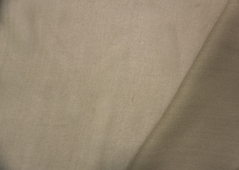 Taupe Brown Silk Solid Chiffon Woven Fabric