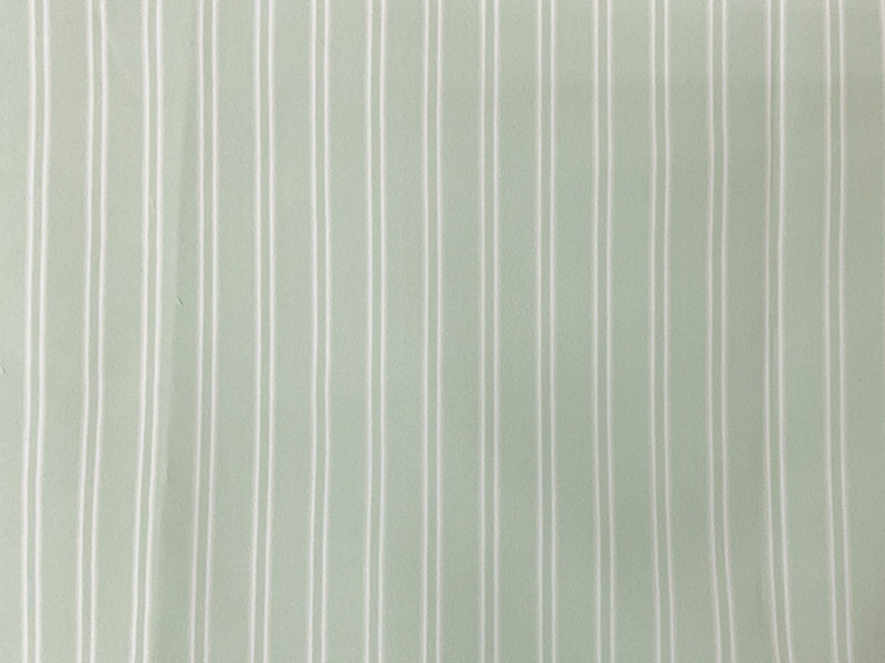 2 YD PC-Green-White Stripe Printed Board Short Woven Fabric