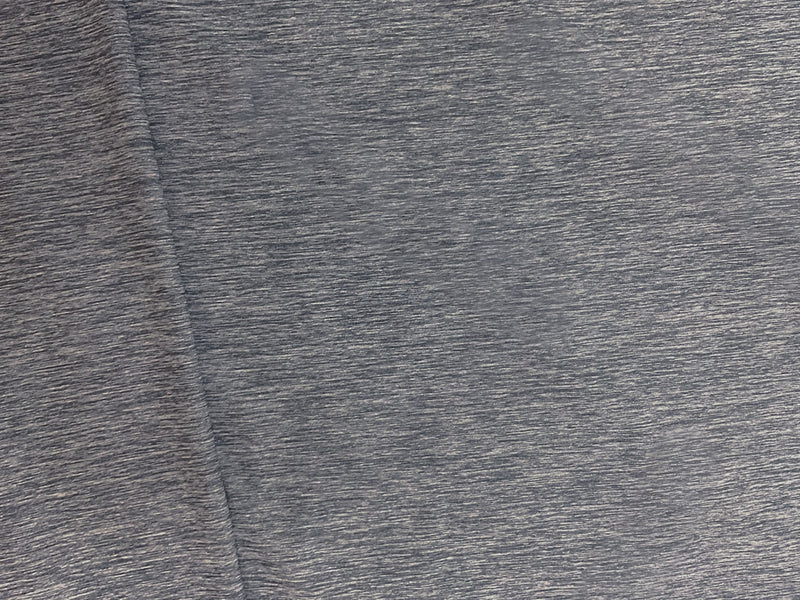 Gray Poly Spandex Stretch Texture Printed Jersey Knit Fabric