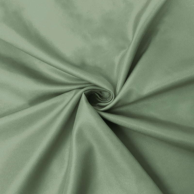 Sage Green Poly Solid Twill Satin Woven Fabric