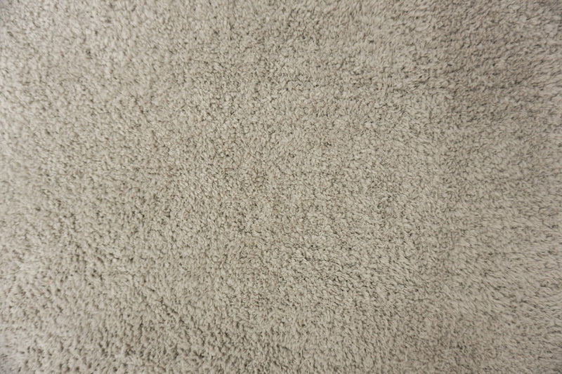 Gray Poly Spandex Stretch Solid Curly Fleece Knit Fabric