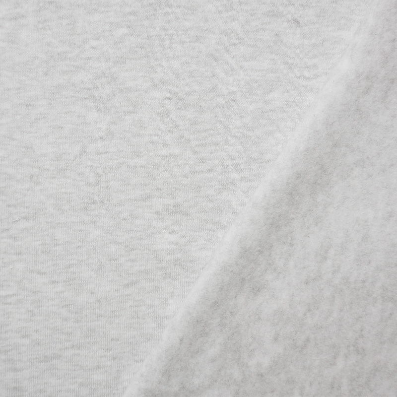 Gray-White 15 oz. Cotton Heavy Sweatshirt Fleece Knit Fabric