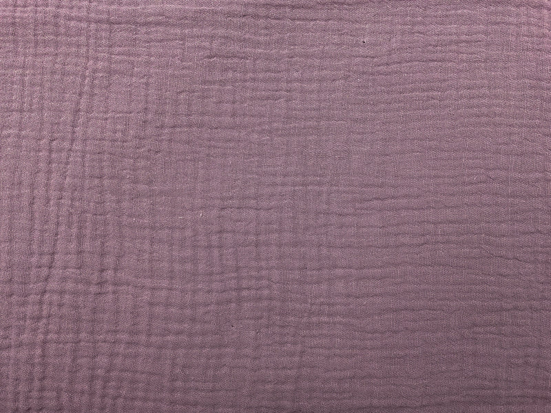 Lavender Purple Cotton Solid Double Gauze Woven Fabric