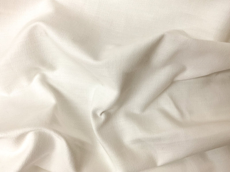 White 9 oz. Cotton Stretch Japanese Selvedge Twill Denim Fabric