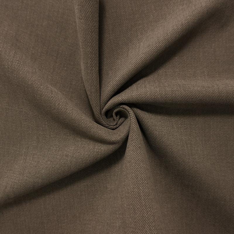 Deep Brown 11 oz. Cotton Solid Brushed Face Bull Denim Woven Fabric