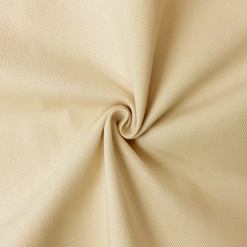 Light Yellow 11 oz. Cotton Brushed Face Bull Denim Woven Fabric