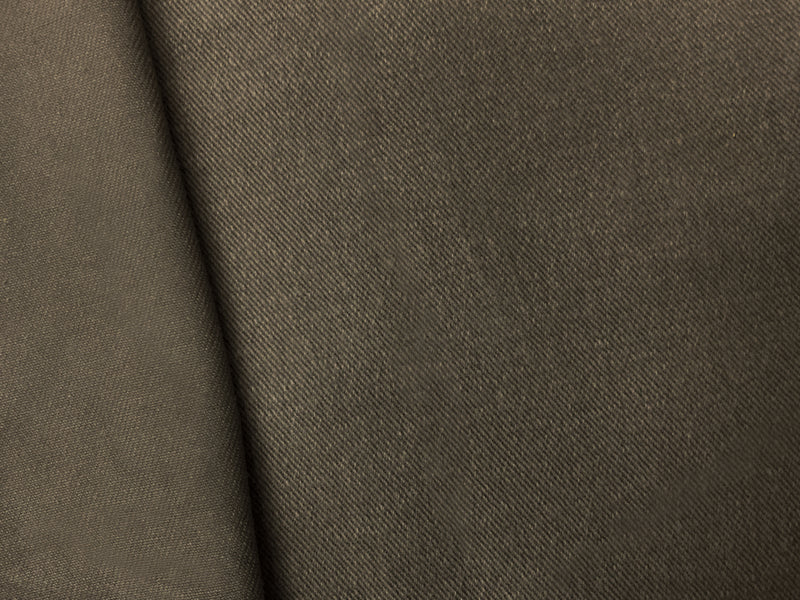 Deep Brown 11 oz. Cotton Brushed Face Bull Denim Woven Fabric