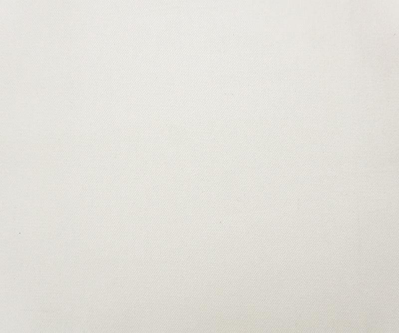 White 11 oz. Cotton Solid Twill Bull Denim Woven Fabric