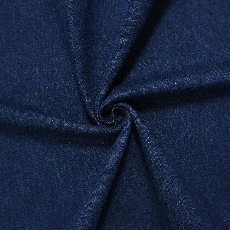 Deep Blue 13 oz. Washed Cotton Twill Denim Woven Fabric