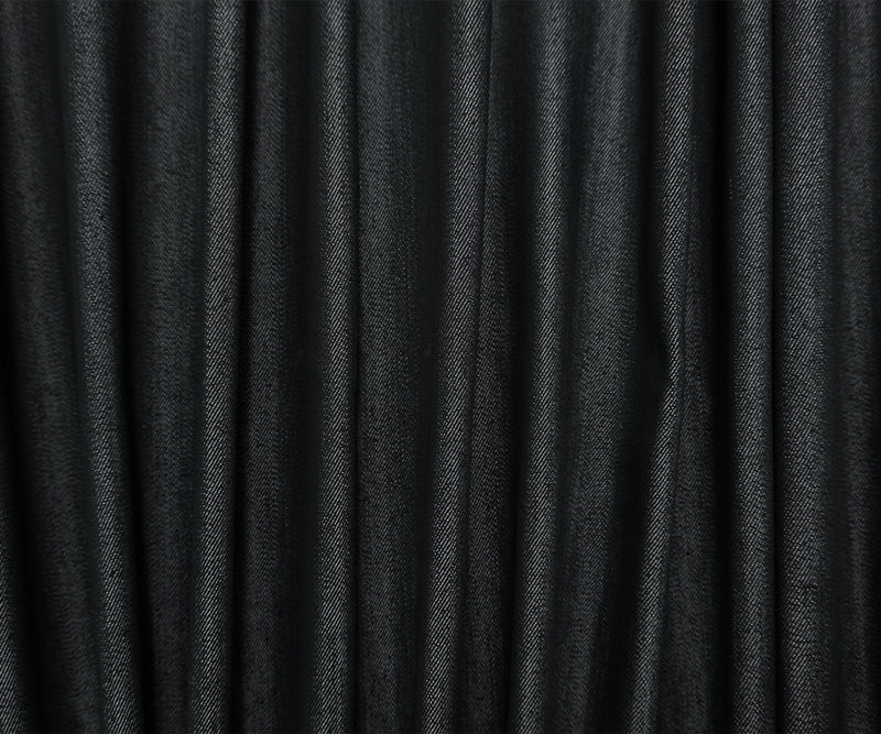 Black 9.5 oz. Cotton Blend Stretch Denim Twill Woven Fabric