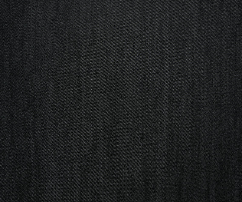 Black 9.5 oz. Cotton Blend Stretch Denim Twill Woven Fabric