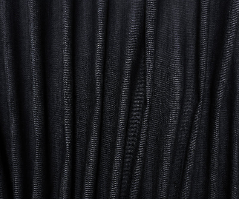 Black 8.5 oz. Candiani Cotton Blend Twill Denim Woven Fabric