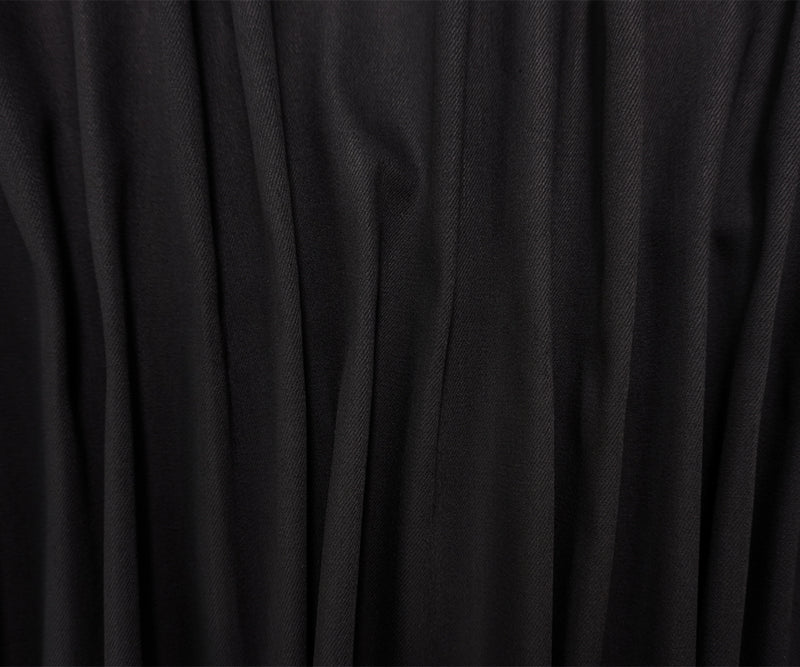 Black 10.5 oz. Candiani Cotton Blend Stretch Denim Twill Woven Fabric
