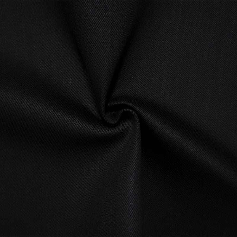 Black 12 oz. Cotton Stretch Denim Twill Woven Fabric