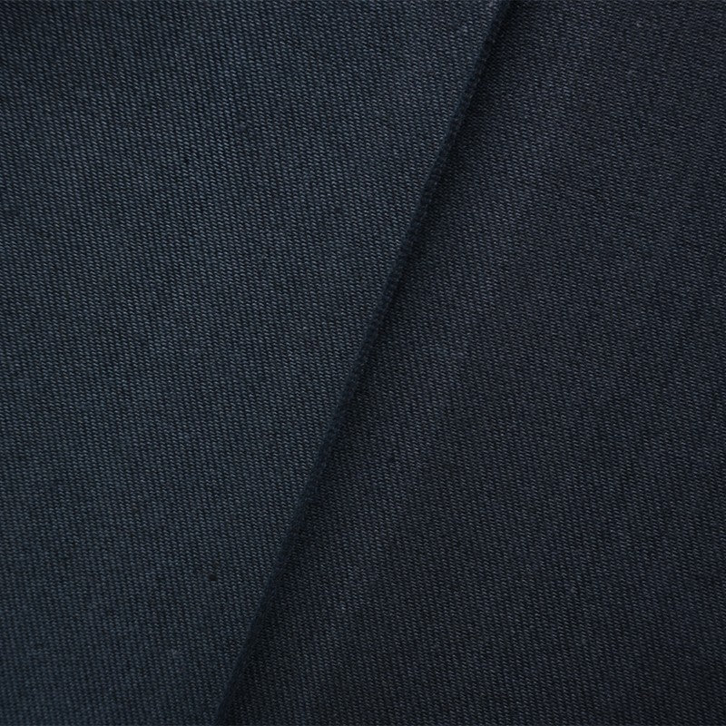 Black-Blue 10 oz. Cotton Blend Selvedge Stripe Twill Denim Fabric